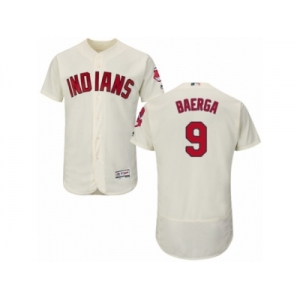 Cleveland Indians #9 Carlos Baerga Cream Flexbase Authentic Collection MLB Jersey