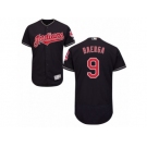 Cleveland Indians #9 Carlos Baerga Navy Blue Flexbase Authentic Collection MLB Jersey