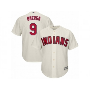 Cleveland Indians #9 Carlos Baerga Replica Cream Alternate 2 Cool Base MLB Jersey