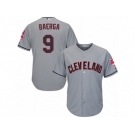 Cleveland Indians #9 Carlos Baerga Replica Grey Road Cool Base MLB Jersey