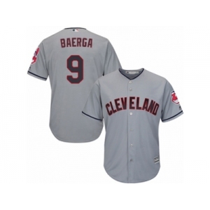 Cleveland Indians #9 Carlos Baerga Replica Grey Road Cool Base MLB Jersey