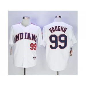 Cleveland Indians #99 Ricky Vaughn White 1978 Turn Back The Clock Stitched MLB Jersey