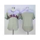 Cleveland Indians Blank Grey Flexbase Authentic Collection Stitched Baseball Jersey