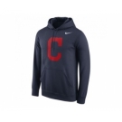 Cleveland Indians Nike Logo Performance Pullover Navy MLB Hoodie