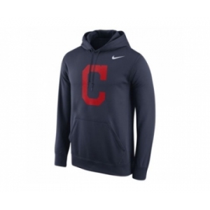 Cleveland Indians Nike Logo Performance Pullover Navy MLB Hoodie