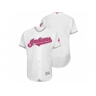 Cleveland Indians White Home 2016 Mother's Day Flex Base Jersey