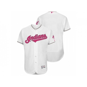 Cleveland Indians White Home 2016 Mother's Day Flex Base Jersey