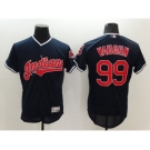 Men Cleveland Indians #99 Ricky Vaughn Majestic Navy Blue Flexbase Authentic Collection Player Jersey