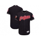 Men Cleveland Indians Customized Majestic Navy 2018 Spring Training Flex Base Team Jersey