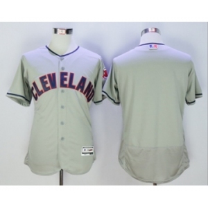 Men Cleveland Indians Majestic Blank Gray Flexbase Authentic Collection Team Jersey