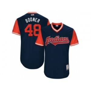 Men's 2017 Little League World Series Indians Boone Logan #48 Booner Navy Jersey