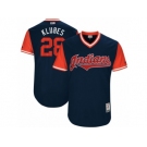 Men's 2017 Little League World Series Indians Corey Kluber #28 Klubes Navy Jersey