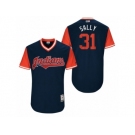 Men's 2017 Little League World Series Indians Danny Salazar #31 Sally Navy Jerse