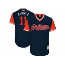 Men's 2017 Little League World Series Indians Jose Ramirez #11 Ramirez Navy Jersey