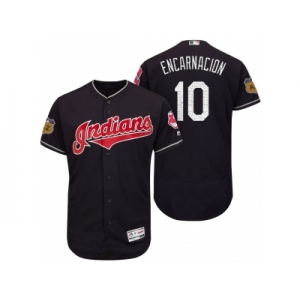 Men's Cleveland Indians #10 Edwin Encarnacion 2017 Spring Training Flex Base Authentic Collection Stitched Baseball Jersey