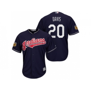 Men's Cleveland Indians #20 Rajai Davis 2017 Spring Training Cool Base Stitched MLB Jersey