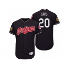 Men's Cleveland Indians #20 Rajai Davis 2017 Spring Training Flex Base Authentic Collection Stitched Baseball Jersey