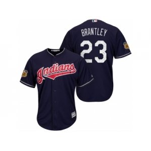 Men's Cleveland Indians #23 Michael Brantley 2017 Spring Training Cool Base Stitched MLB Jersey