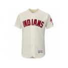 Men's Cleveland Indians Majestic Blank Cream Flexbase Authentic Collection Team Jersey