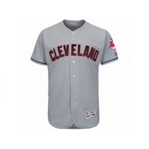 Men's Cleveland Indians Majestic Blank Gray Flexbase Authentic Collection Team Jersey