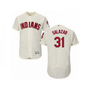 Men's Majestic Cleveland Indians #31 Danny Salazar Cream Flexbase Authentic Collection MLB Jersey