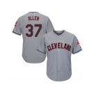 Men's Majestic Cleveland Indians #37 Cody Allen Replica Grey Road Cool Base MLB Jersey