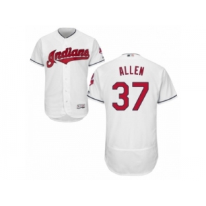 Men's Majestic Cleveland Indians #37 Cody Allen White Flexbase Authentic Collection MLB Jersey