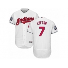 Men's Majestic Cleveland Indians #7 Kenny Lofton White 2016 World Series Bound Flexbase Authentic Collection MLB Jersey