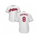 Men's Majestic Cleveland Indians #8 Lonnie Chisenhall Replica White Home Cool Base MLB Jersey