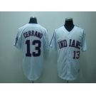 mlb cleveland indians #13 cerrano white