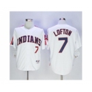 mlb jerseys cleveland indians #7 lofton white[m&n 1978]