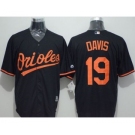 Baltimore Orioles #19 Chris Davis Black New Cool Base Stitched Baseball Jersey