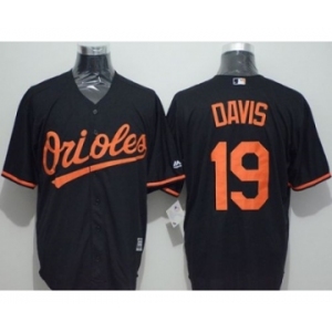 Baltimore Orioles #19 Chris Davis Black New Cool Base Stitched Baseball Jersey