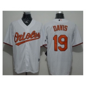 Baltimore Orioles #19 Chris Davis White New Cool Base Stitched Baseball Jersey