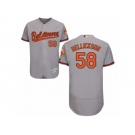 Baltimore Orioles #58 Jeremy Hellickson Grey Flexbase Authentic Collection MLB Jersey