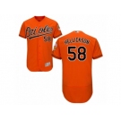 Baltimore Orioles #58 Jeremy Hellickson Orange Flexbase Authentic Collection MLB Jersey