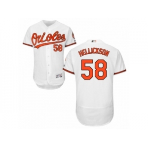 Baltimore Orioles #58 Jeremy Hellickson White Flexbase Authentic Collection MLB Jersey