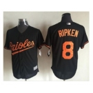 Baltimore Orioles #8 Cal Ripken Black New Cool Base Stitched Baseball Jersey