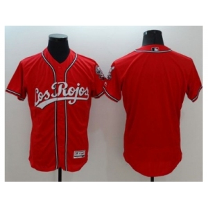 Baltimore Orioles Blank Red Flexbase Authentic Collection Los Rojos Stitched Baseball Jersey