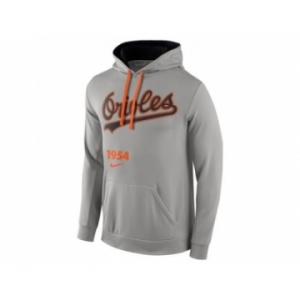 Baltimore Orioles Nike Cooperstown Performance Pullover Gray MLB Hoodie