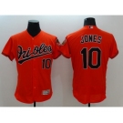 Men Baltimore Orioles #10 Adam Jones Majestic Orange Flexbase Authentic Collection Player Jersey