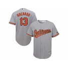 Men Baltimore Orioles #13 Manny Machado Grey New Cool Base Stitched MLB Jersey