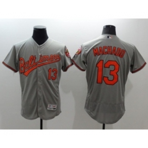 Men Baltimore Orioles #13 Manny Machado Majestic Gary Flexbase Authentic Collection Player Jersey