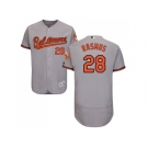 Men Baltimore Orioles #28 Colby Rasmus Grey Flexbase Authentic Collection Stitched MLB Jersey