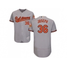 Men Baltimore Orioles #36 Caleb Joseph Grey Flexbase Authentic Collection Stitched MLB Jersey