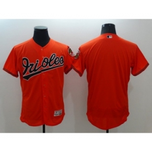 Men Baltimore Orioles Blank Majestic Orange Flexbase Authentic Collection Team Jersey