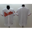 Men Baltimore Orioles Blank Majestic White Flexbase Authentic Collection Player Jersey