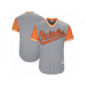 Men's 2017 Little League World Series Baltimore Orioles Gray Jersey