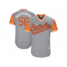 Men's 2017 Little League World Series Orioles Darren ODay #56 Odachowski Gray Jersey