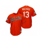 Men's Baltimore Orioles #13 Manny Machado 2017 Spring Training Cool Base Stitched MLB Jersey